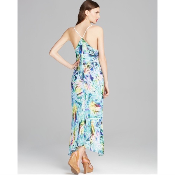 Milly Multicolor Cellophane Print Bias Maxi Dress - Picture 2 of 10
